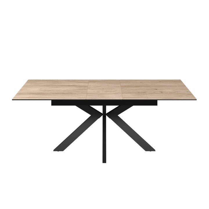 Armino 160-200cm Wood Look Ceramic Extending Dining Table Torelli
