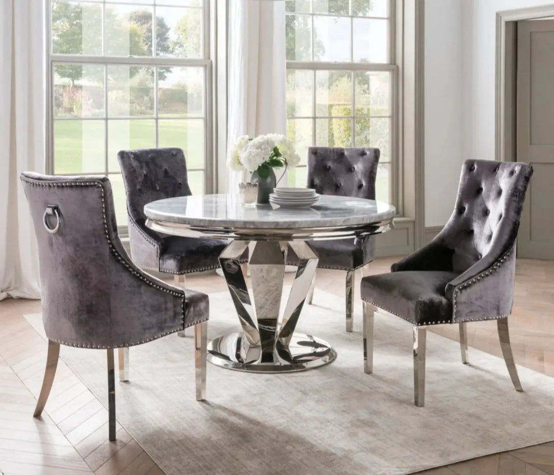 Belvedere Champagne Knockerback Dining Chair in Pair (Outlet) (Copy) NJ HOME VIDA BSTAR 2 MAN