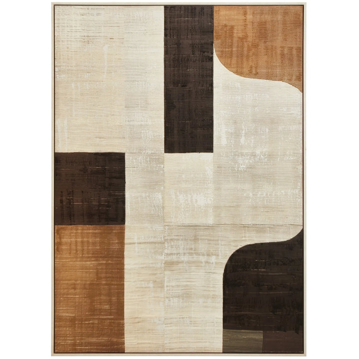 Astero Neutral Abstract Textured Canvas Wall Art  Nicholas John Interiors