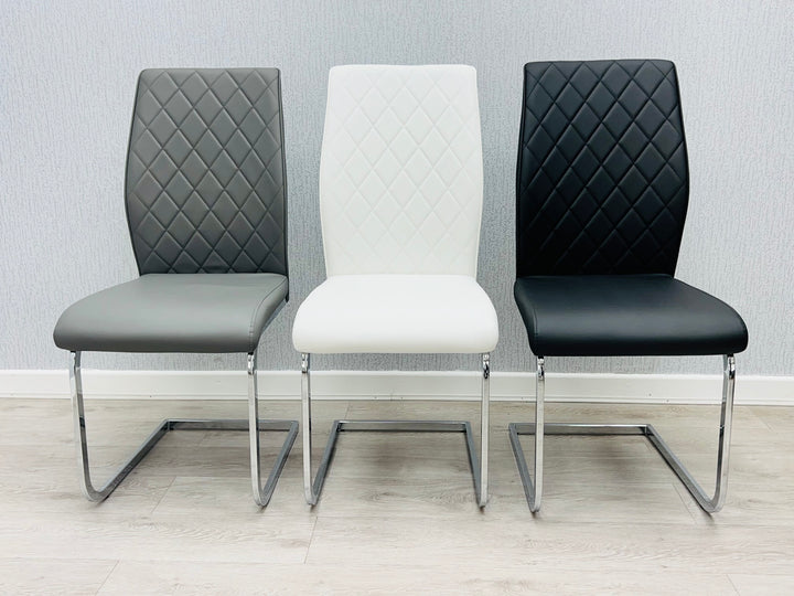 Aveline Black PU Dining Chair