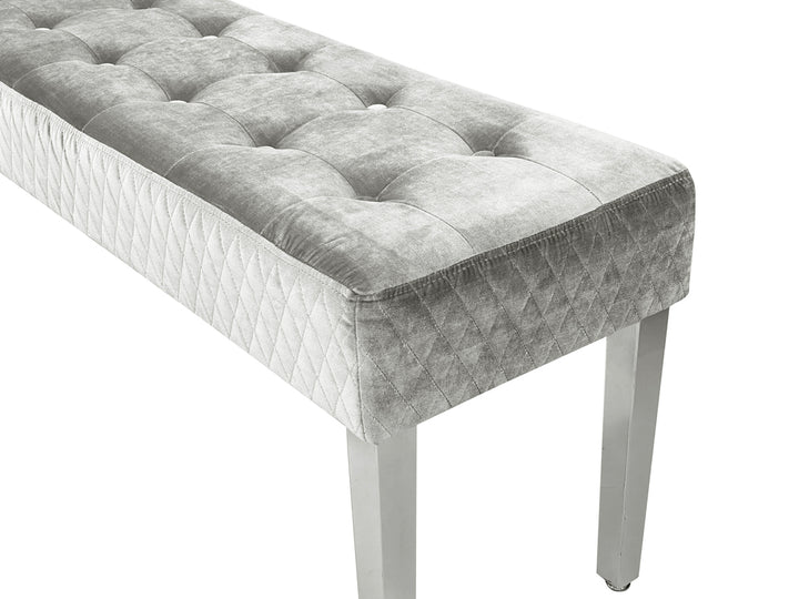 Marlowe Bench in Silver