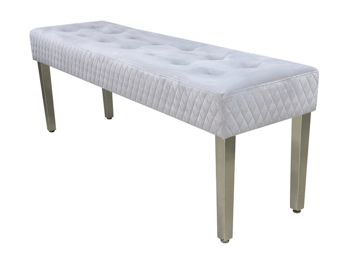 Marlowe Bench in Silver