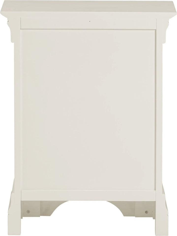 Bordova 3 Drawer Bedside in Ivory Seconique Furniture