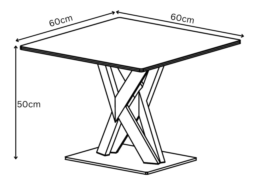 Kaito White Gloss Ceramic Side Table Torelli