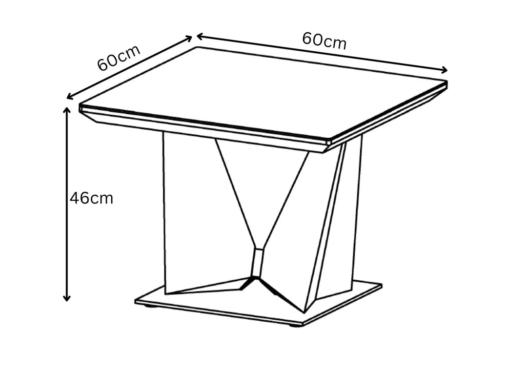 Westmere Grey Ceramic Side Table Torelli