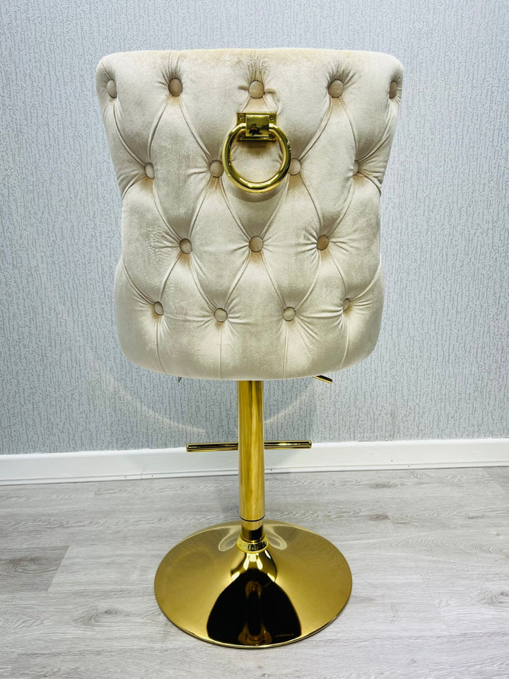 Verona Cream Ring Knocker Breakfast Stool