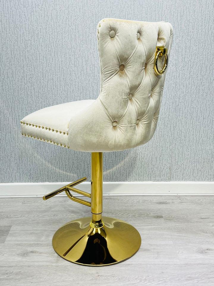 Verona Cream Ring Knocker Breakfast Stool
