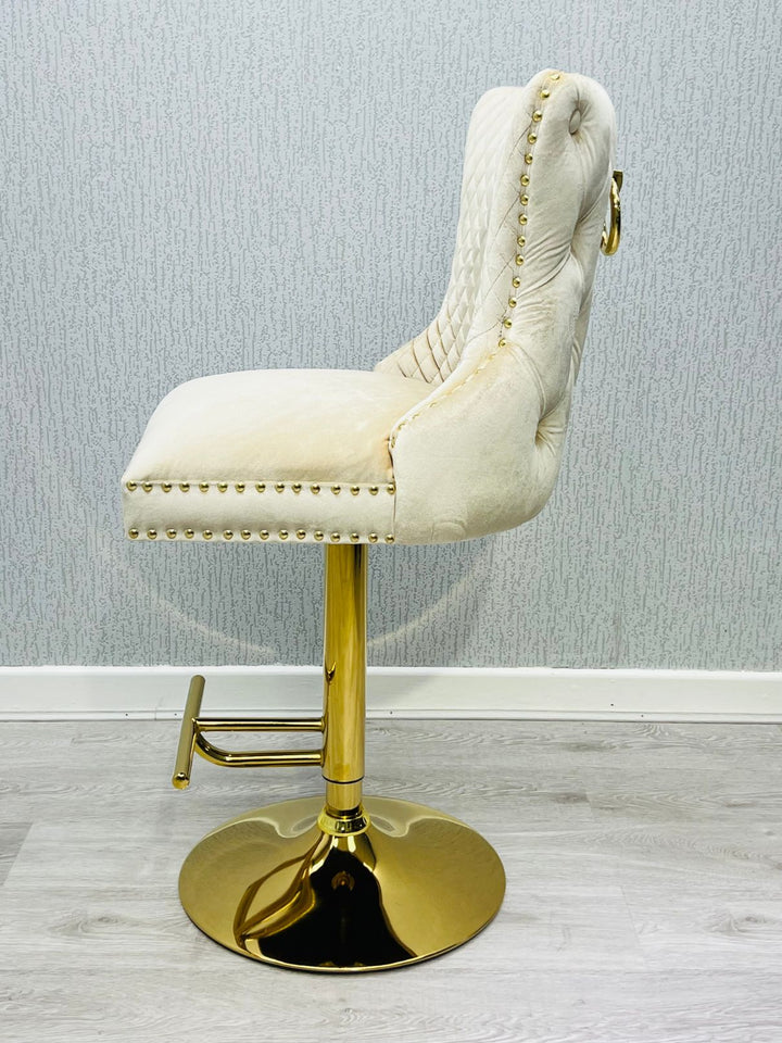Verona Cream Ring Knocker Breakfast Stool