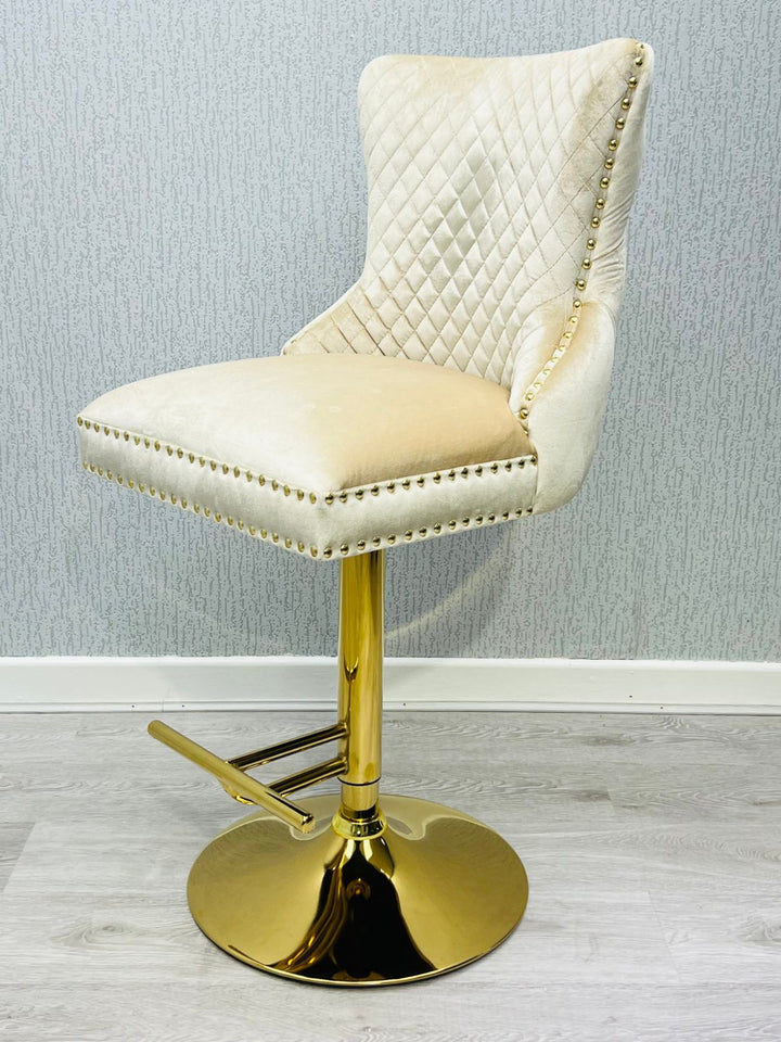 Verona Cream Ring Knocker Breakfast Stool