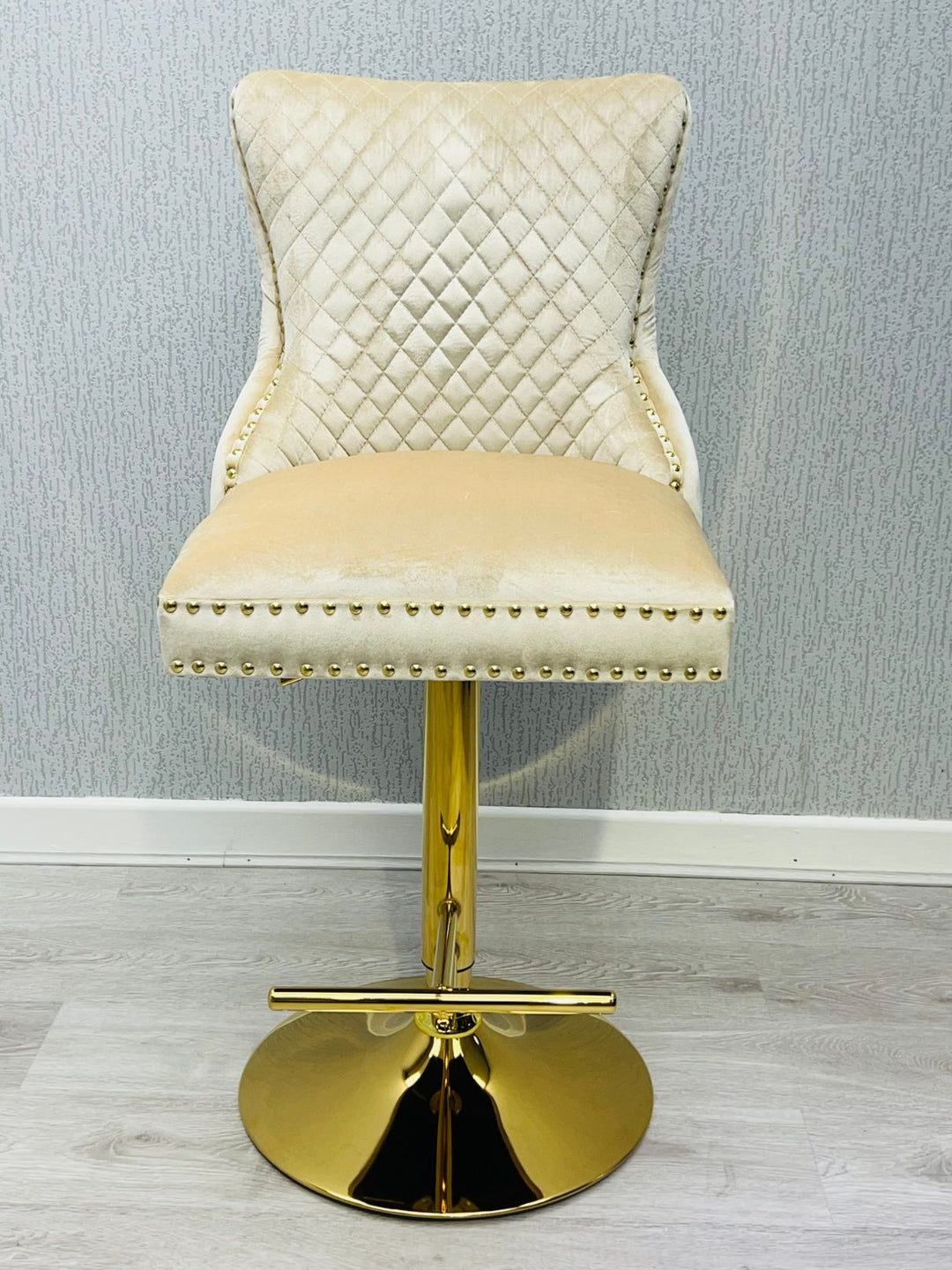 Verona Cream Ring Knocker Breakfast Stool