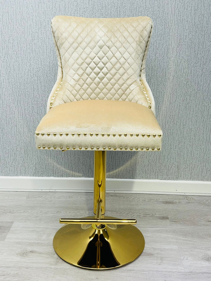 Verona Cream Ring Knocker Breakfast Stool