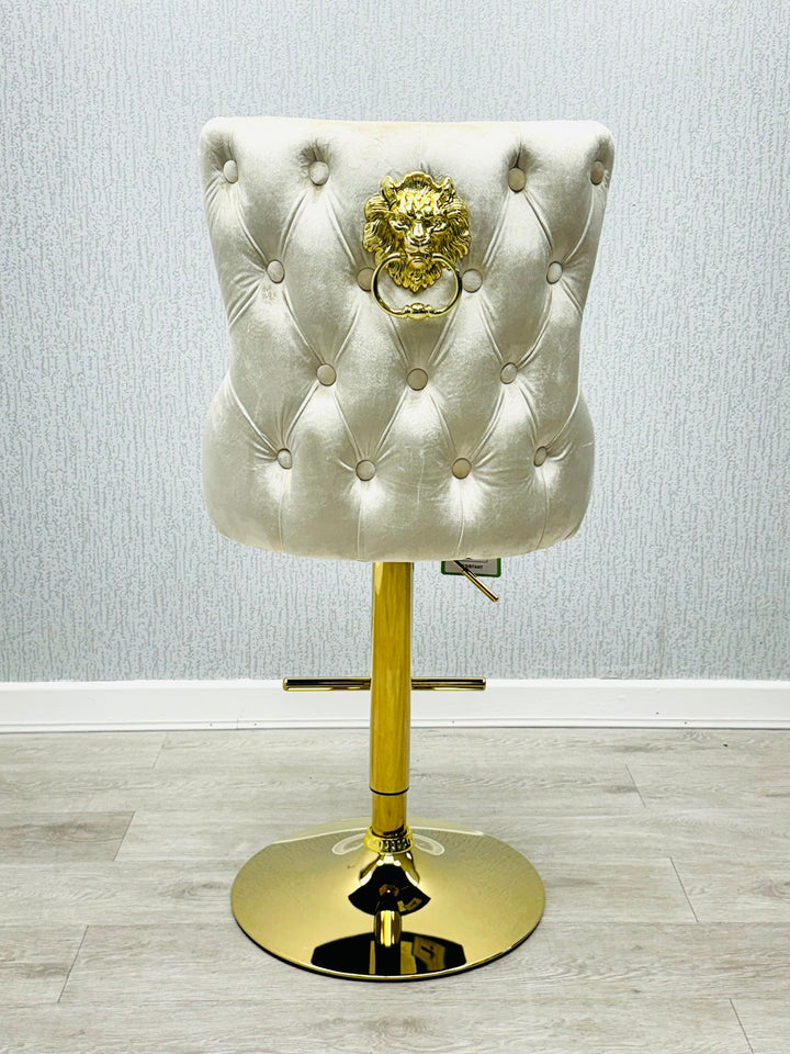 Verona Cream Lion Knocker Breakfast Stool
