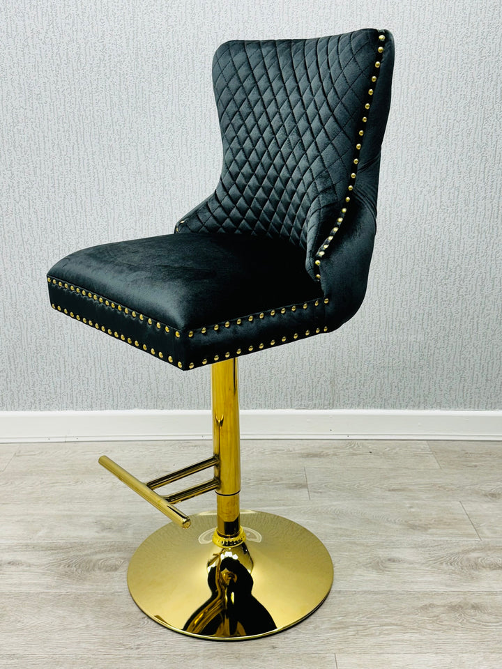 Verona Black Lion Knocker Breakfast Stool