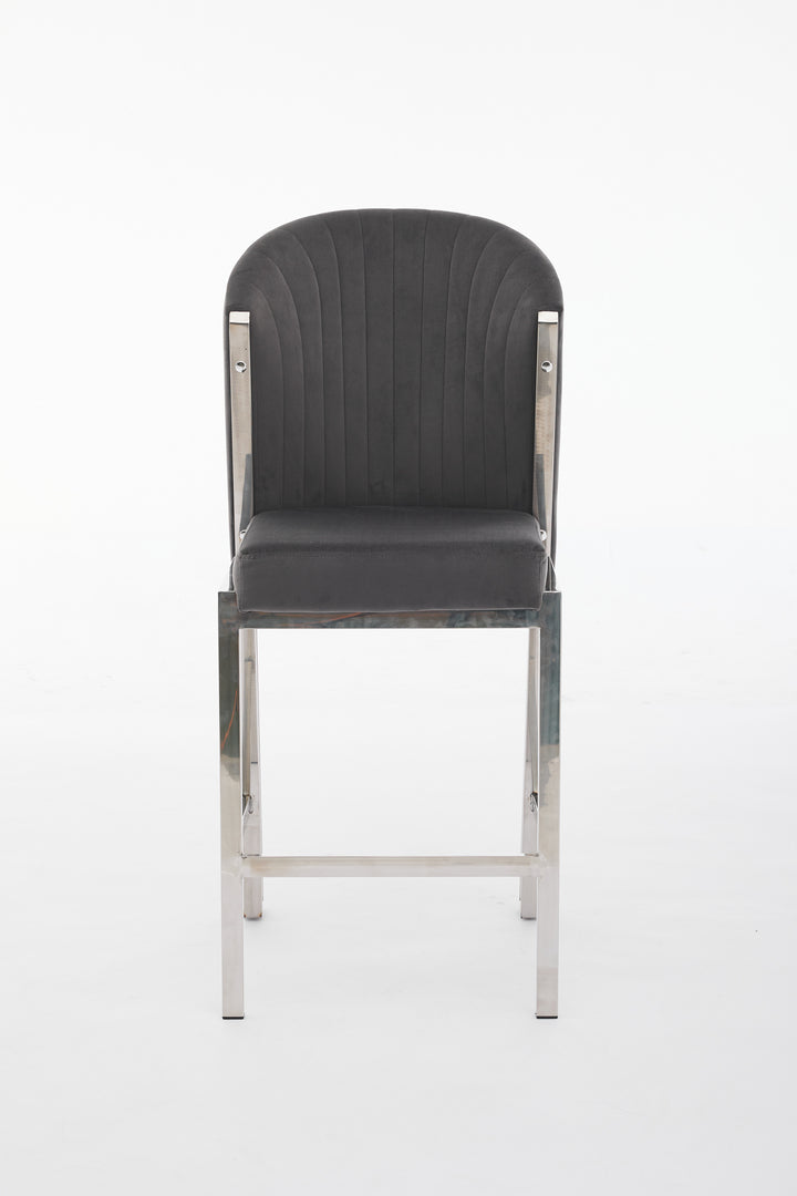 Fairmont Grey Silver Breakfast Stools