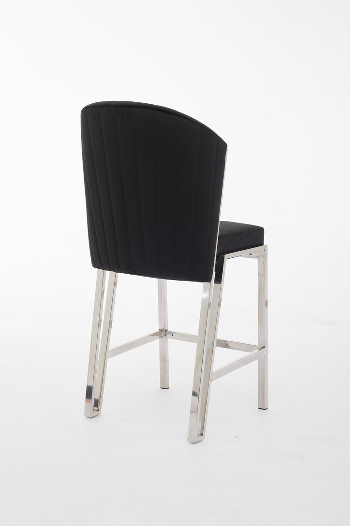 Fairmont Black Silver Breakfast Stools