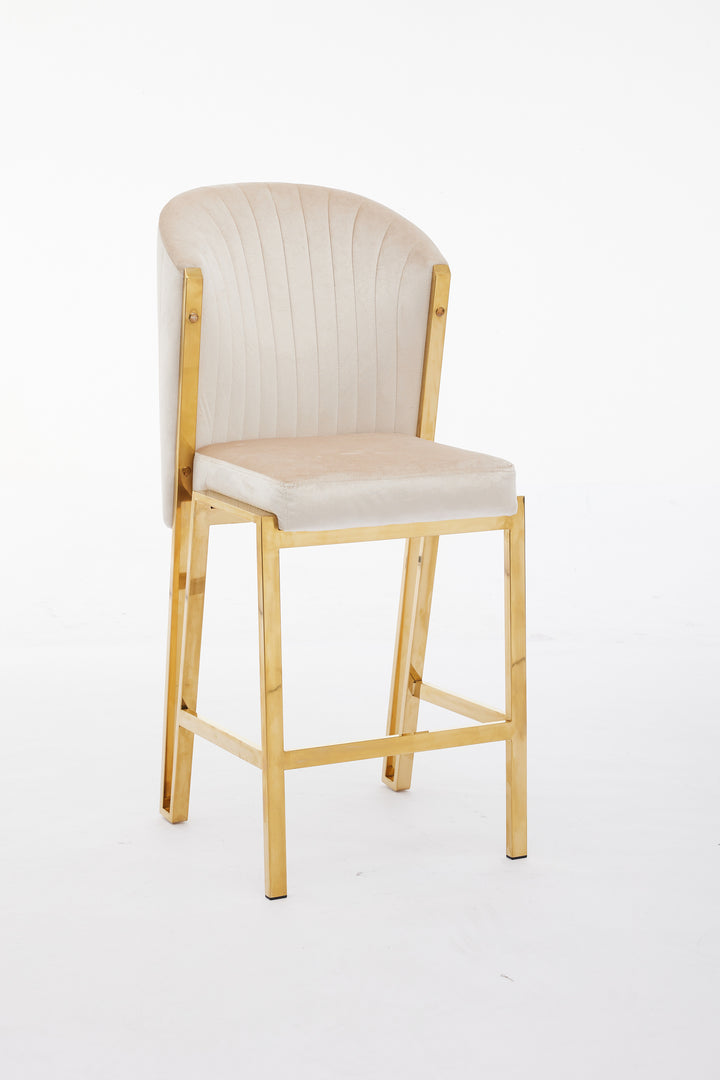 Fairmont Cream Gold Breakfast Stools