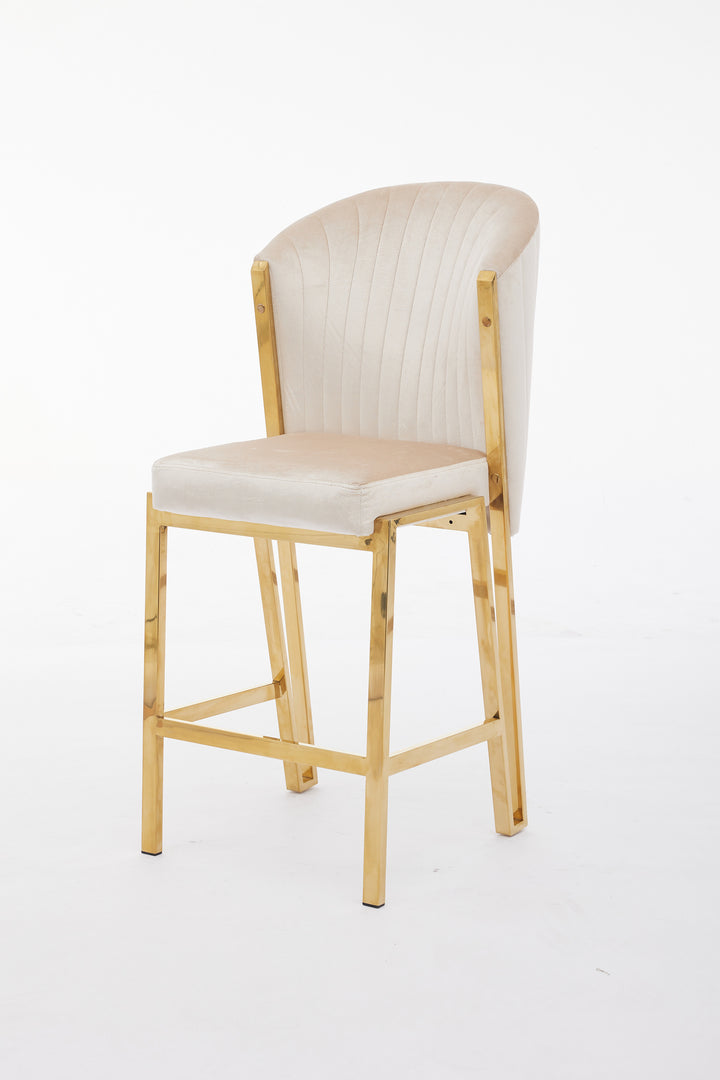 Fairmont Cream Gold Breakfast Stools