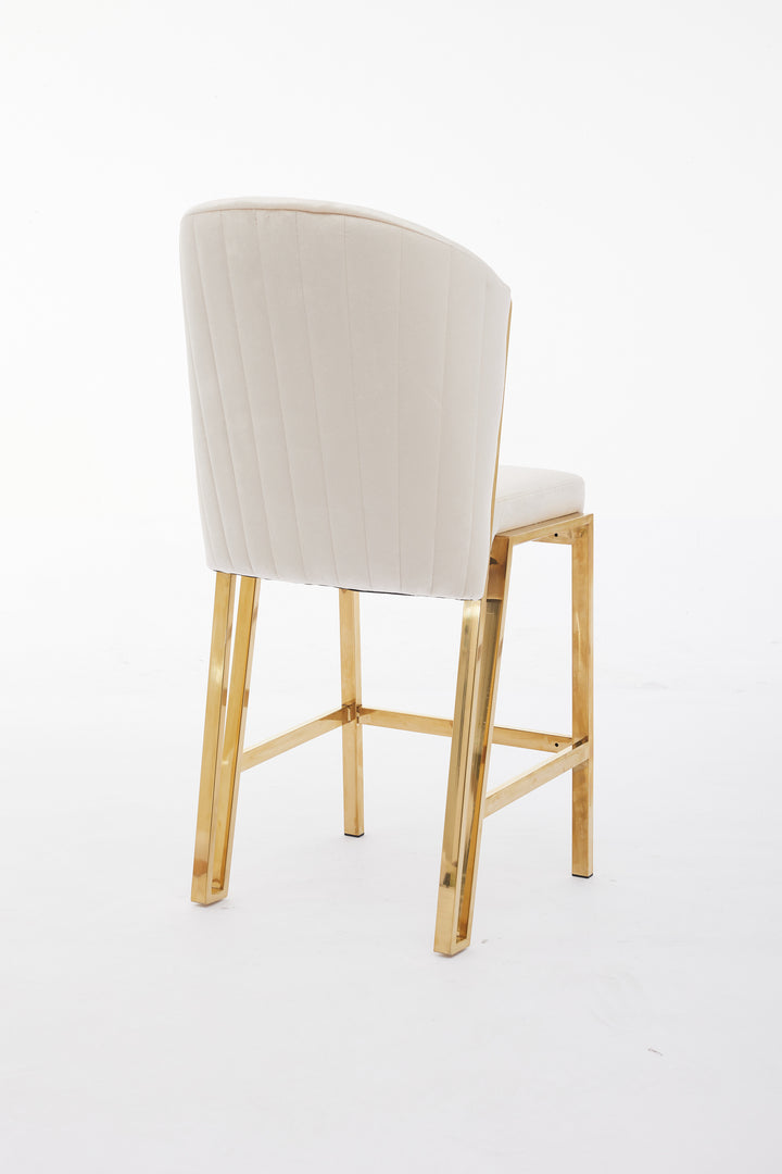 Fairmont Cream Gold Breakfast Stools