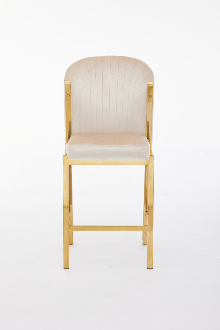 Fairmont Cream Gold Breakfast Stools