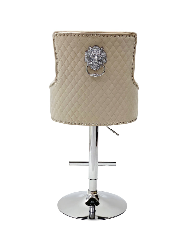 Marlowe Mink Fabric Bar Stool