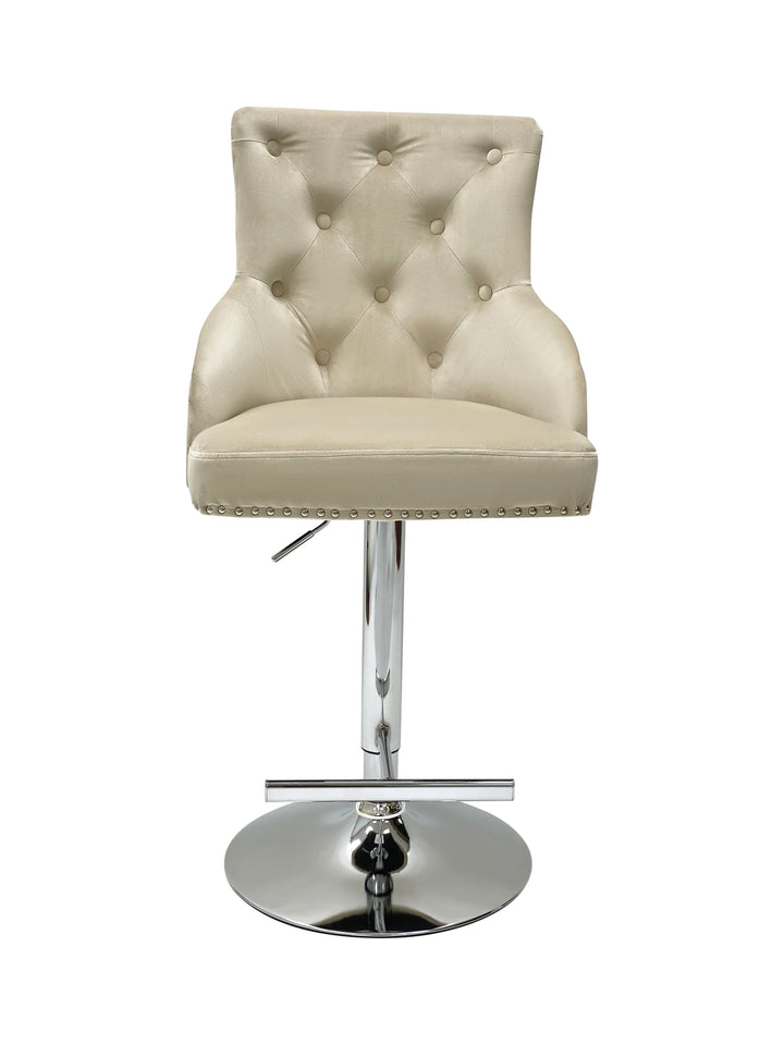 Marlowe Mink Fabric Bar Stool