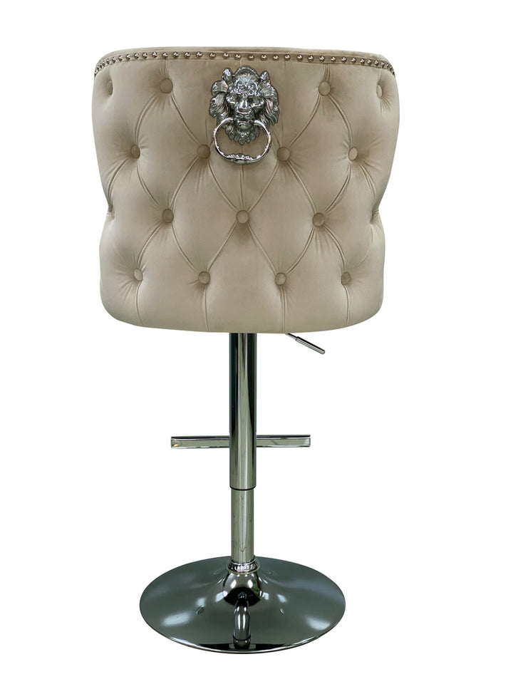 Viviana Mink Velvet Bar Stool