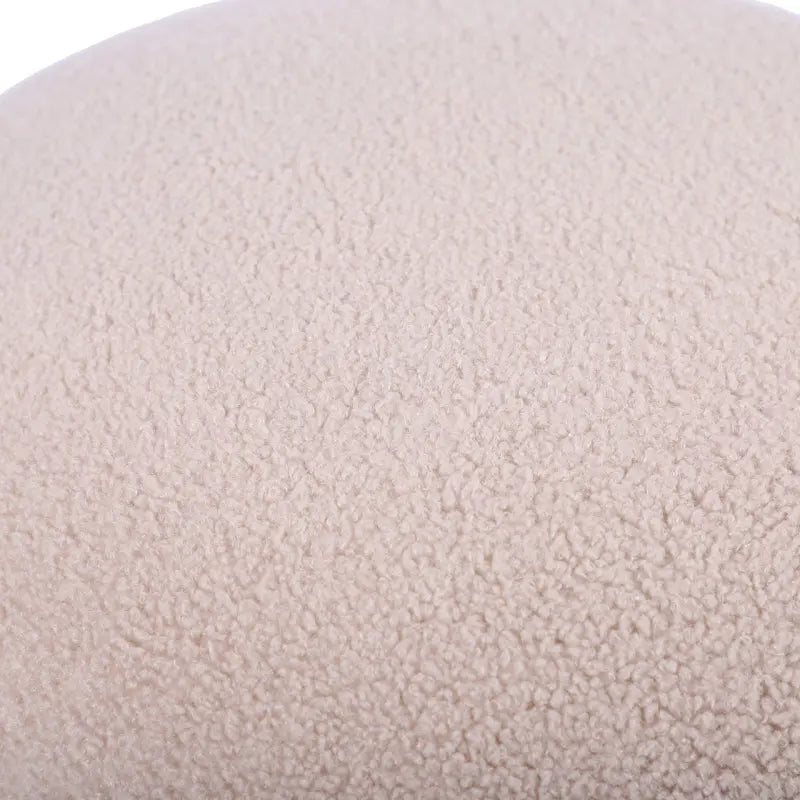 Beige Bouclé Ottoman Lina Home