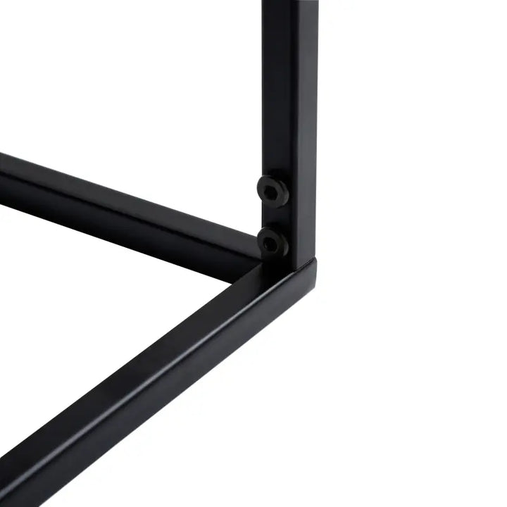 Black & Gold Metal Coffee Table With Tray Lina Home