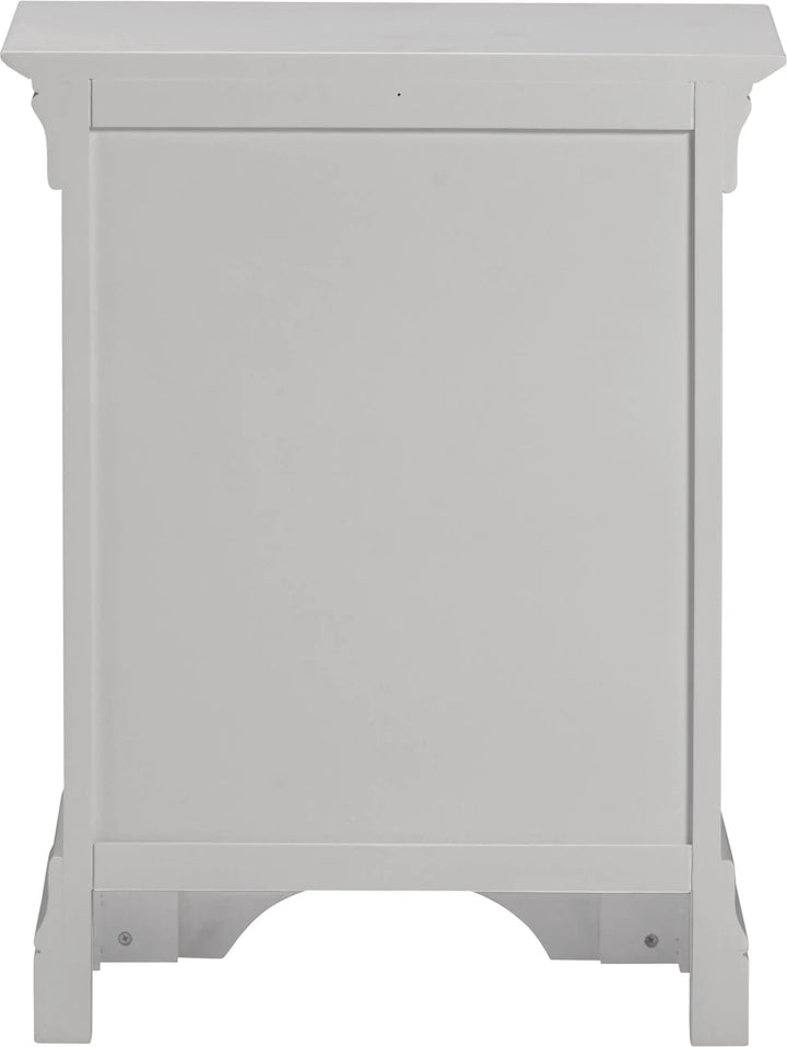 Bordova 3 Drawer Bedside in Pebble Grey Seconique Furniture