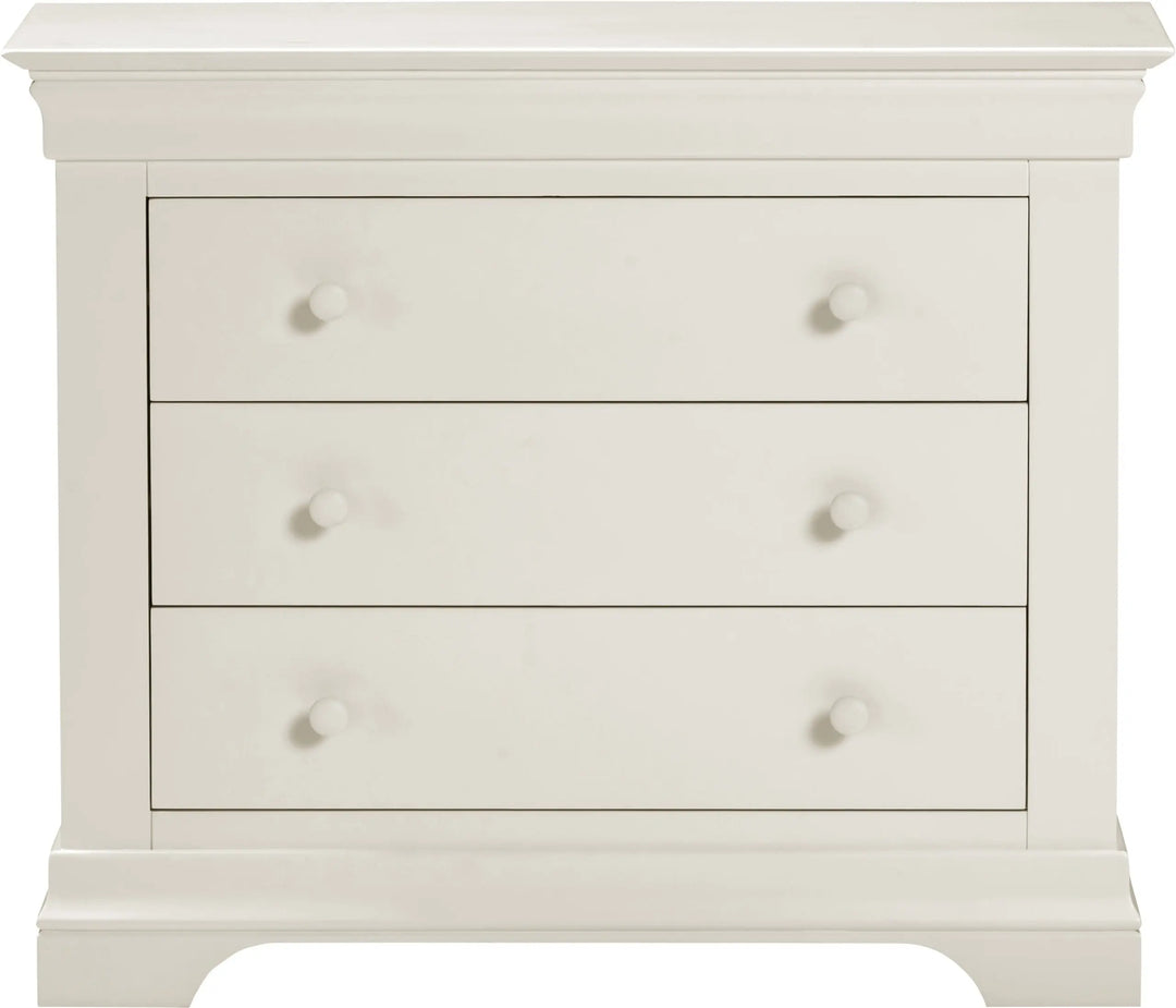 Bordova 3 Drawer Chest in Ivory Seconique Furniture