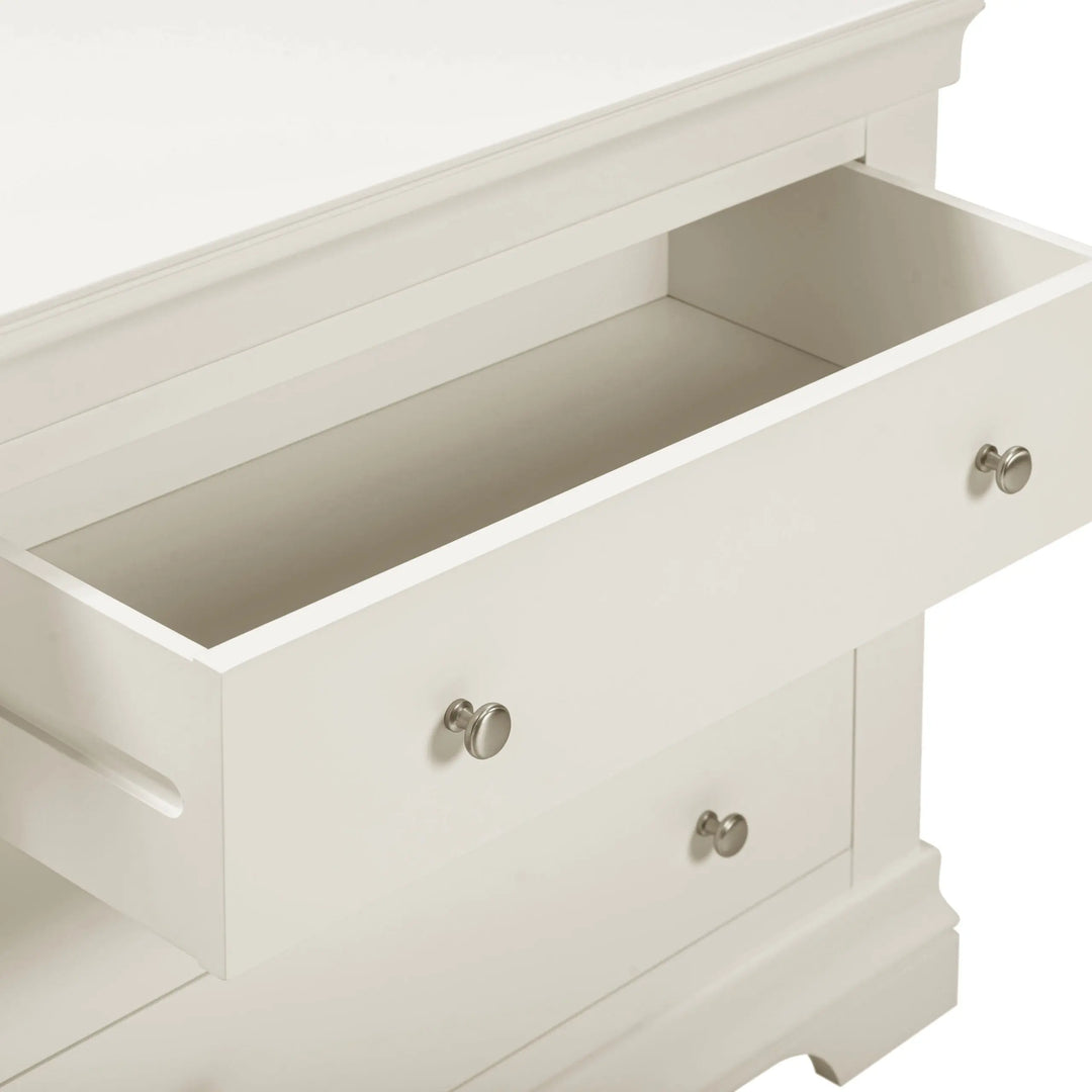 Bordova 3 Drawer Chest in Ivory Seconique Furniture