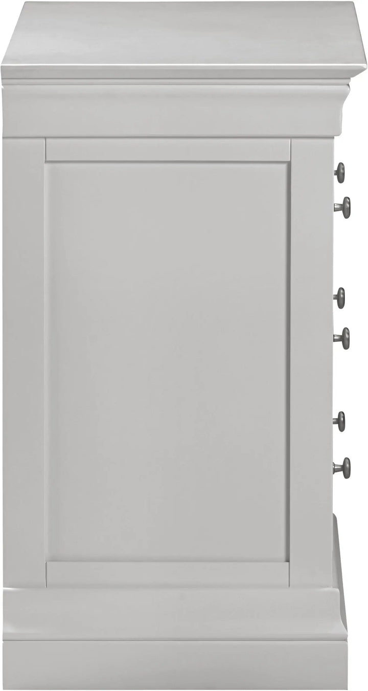 Bordova 3 Drawer Chest in Pebble Grey Seconique Furniture