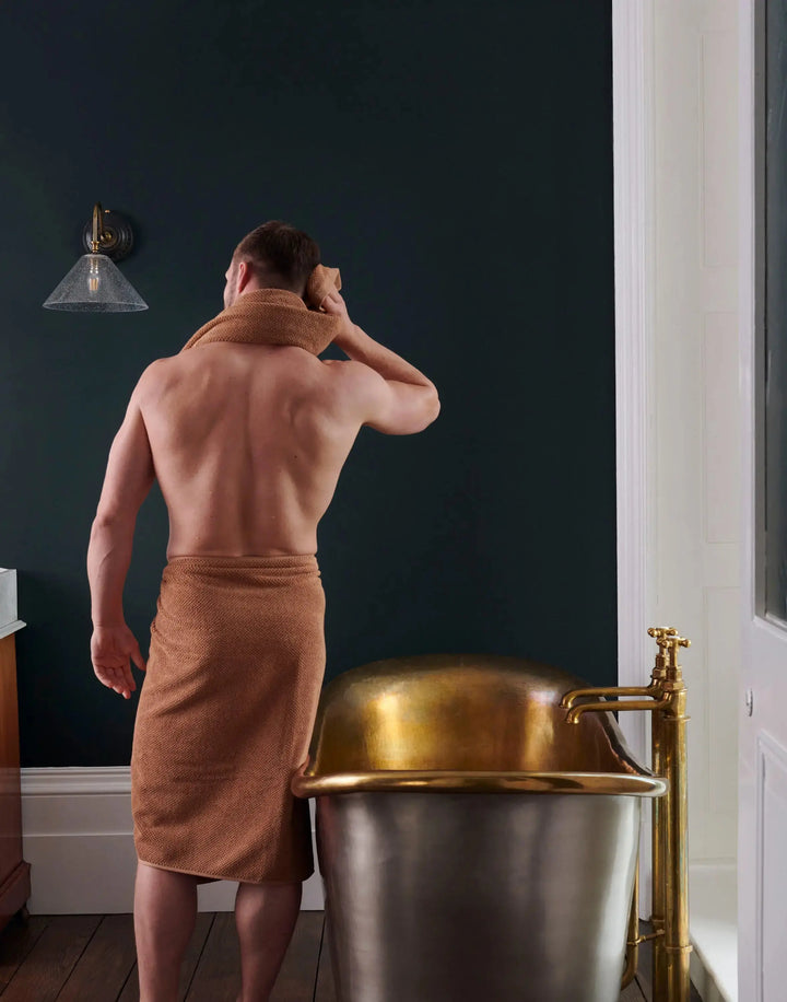 Christy Brixton Bath Sheet - Terracotta 90 x 150 cm - NJ Home Interiors