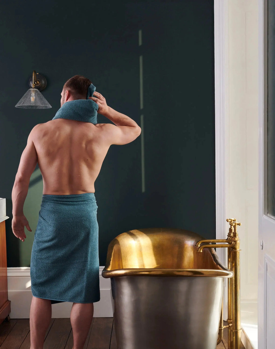 Christy Brixton Bath Sheet - Slate 90 x 150 cm - NJ Home Interiors