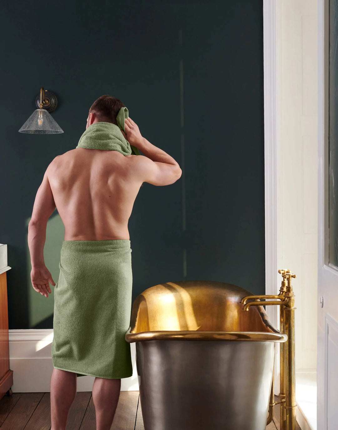 Christy Brixton Bath Sheet - Khaki 90 x 150 cm CHRISTY LUX-HOM