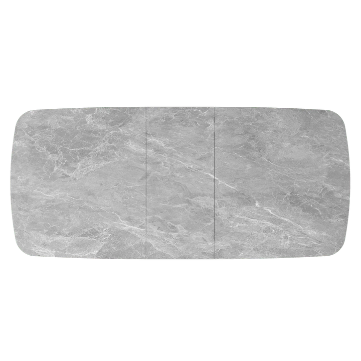 Estello 160-200cm Light Grey Ceramic Extending Dining Table Torelli