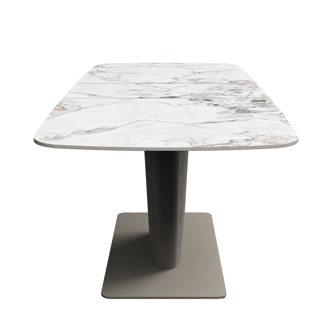 Estello 160-200cm White Ceramic Extending Dining Table Torelli