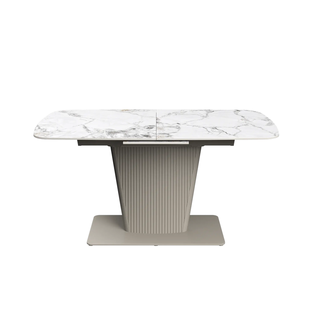 Estello 160-200cm White Ceramic Extending Dining Table Torelli