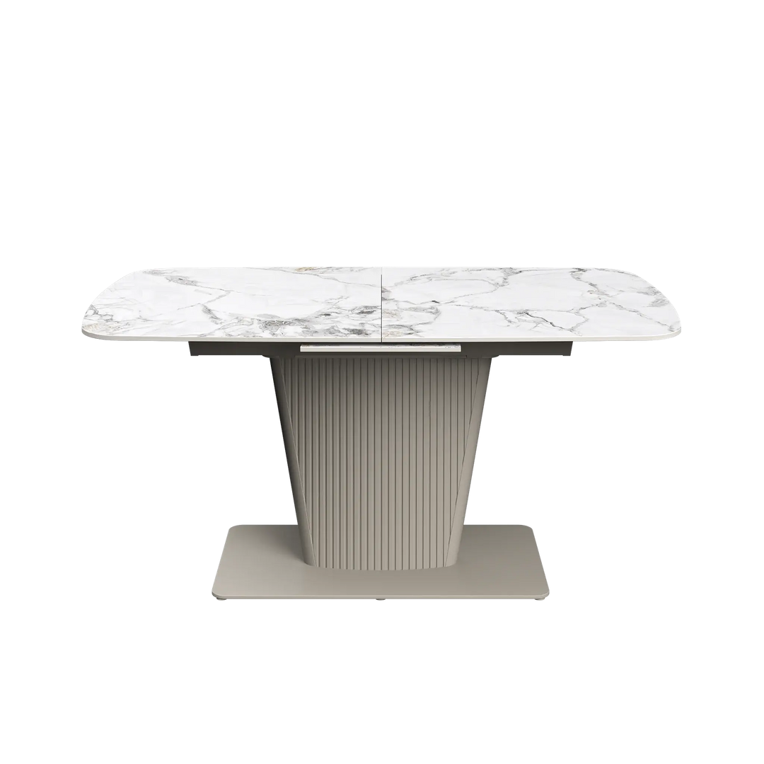 Estello 160-200cm White Ceramic Extending Dining Table Torelli