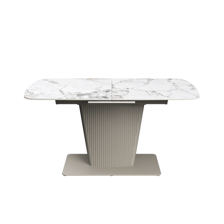 Estello 160-200cm White Ceramic Extending Dining Table Torelli