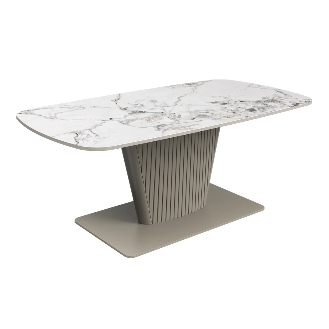 Estello White Ceramic Coffee Table Torelli