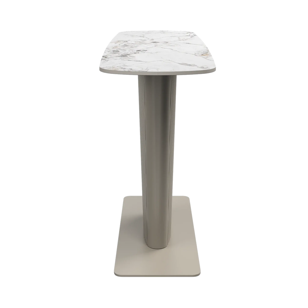 Estello White Ceramic Console Table Torelli