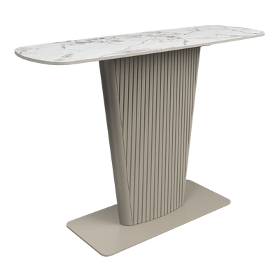 Estello White Ceramic Console Table Torelli