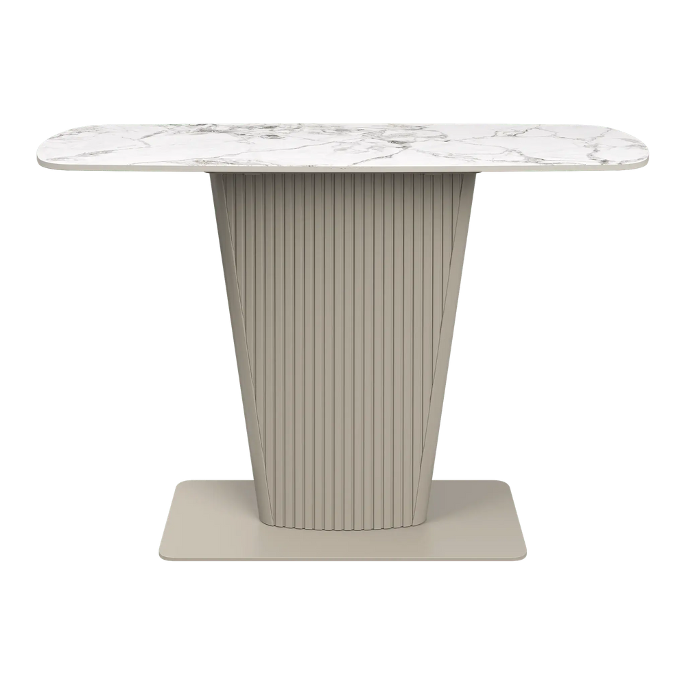Estello White Ceramic Console Table Torelli