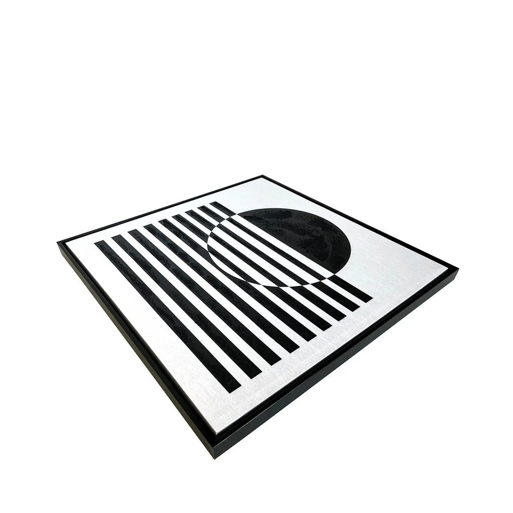 Black & White Geometric Canvas Wall Art Lina Home