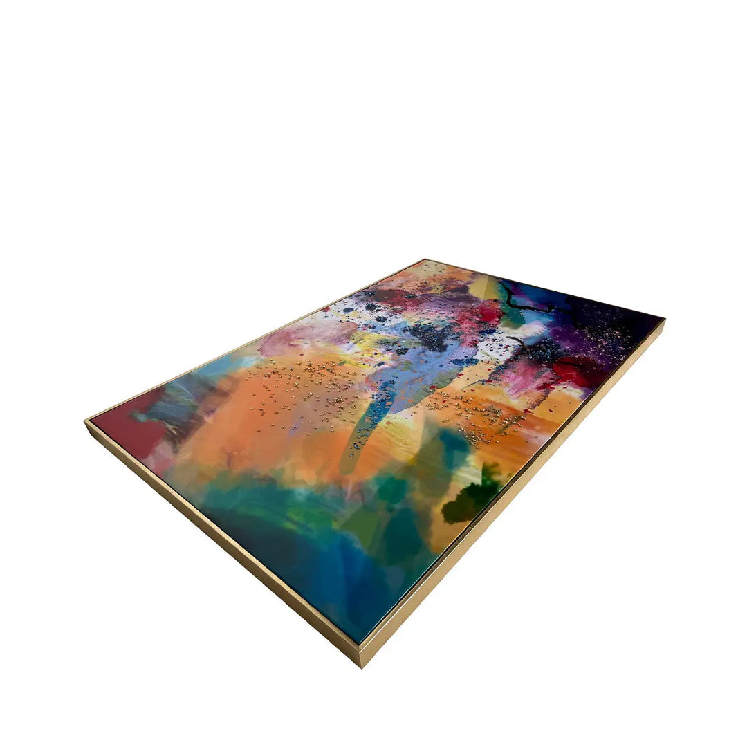 Colorful abstract painting on a white background