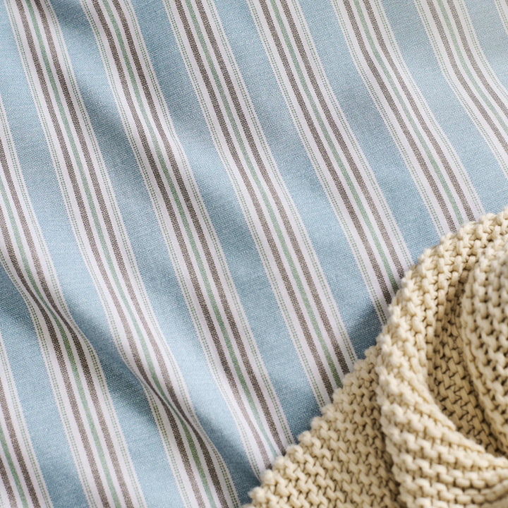 Christy Calder Stripe Duvet Set in Blue