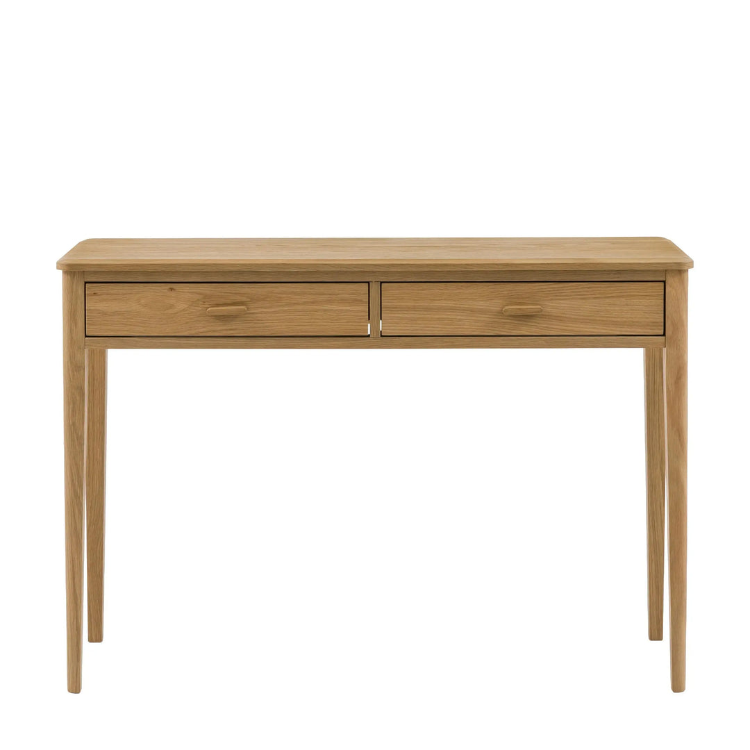 Camden 2 Drawer Console Table Natural   Nicholas John Interiors