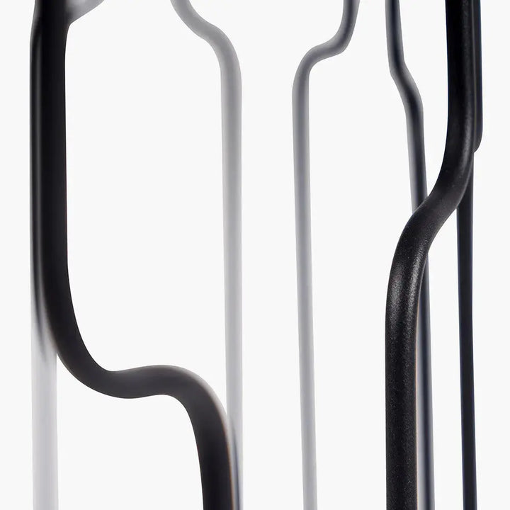 Caprisse Mirrored Glass and Graphite Metal Half Moon Console Table   Nicholas John Interiors