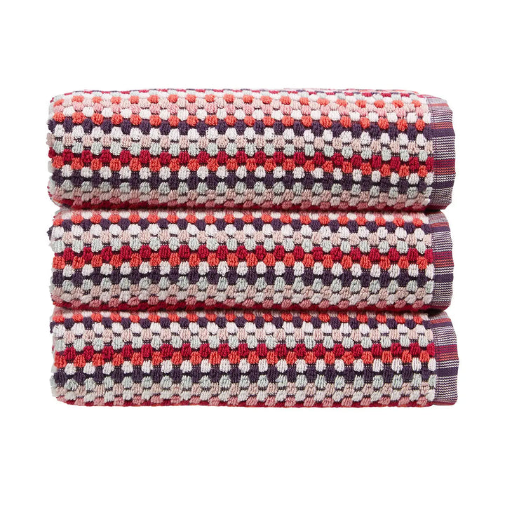 Christy Carnaby Stripe Bath Sheet Berry CHRISTY LUX-HOM
